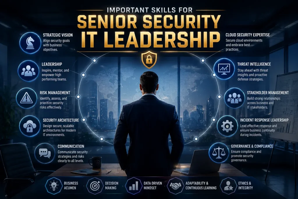 important skills for senior security it leadership