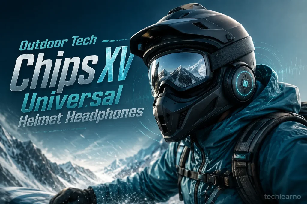 outdoor tech chips xv universal helmet headphones
