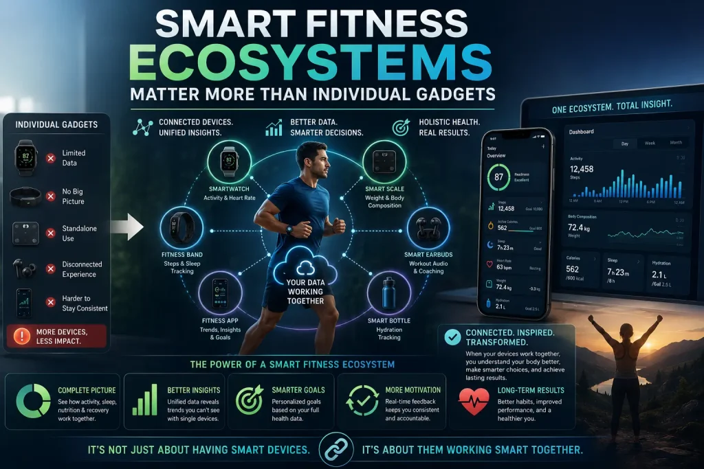 smart fitness ecosystems matter more than individual gadgets