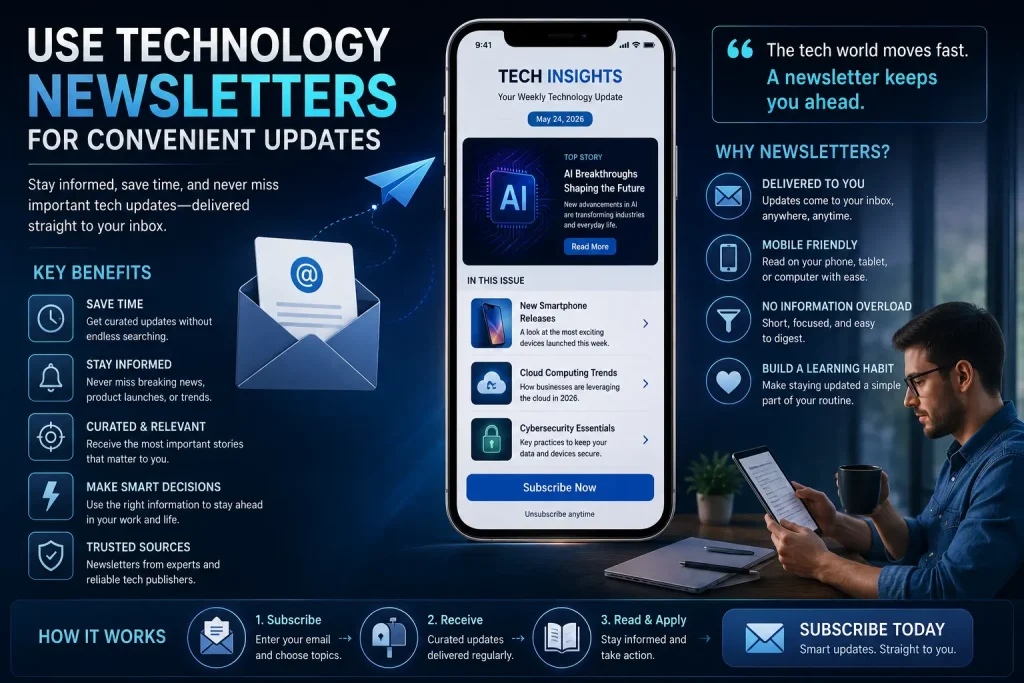 use technology newsletters for convenient updates