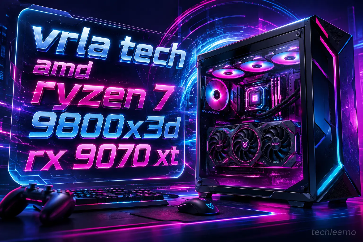VRLA Tech AMD Ryzen 7 9800X3D RX 9070 XT Review